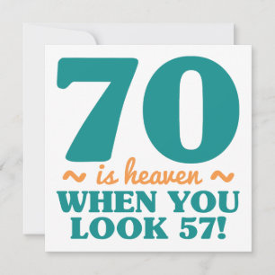 Carte Sassy 70e anniversaire