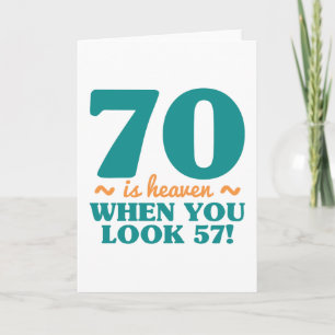 Carte Sassy 70e anniversaire