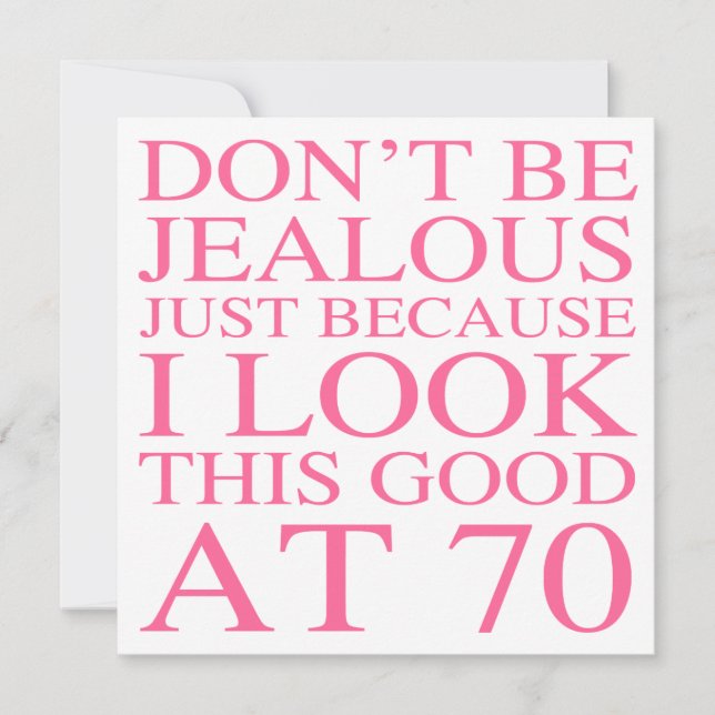 Carte Sassy 70e anniversaire pour les femmes (Devant)