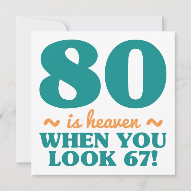 Carte Sassy 80e anniversaire (Devant)