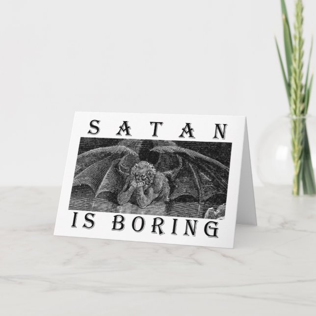 Carte SATAN is BORING Bulk (Devant)