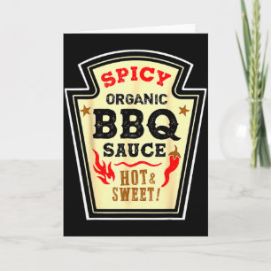 Carte Sauce BBQ Scy Halloween Costume Nourriture Drôle H
