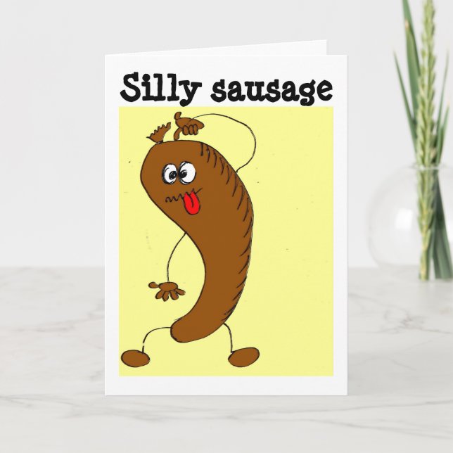 Carte Saucisse idiote (Devant)
