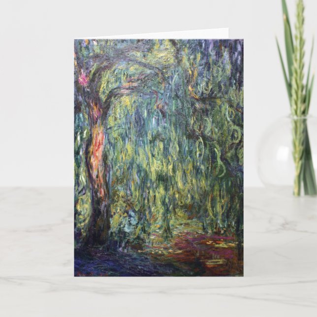 Carte Saule pleurant de Claude Monet (Devant)