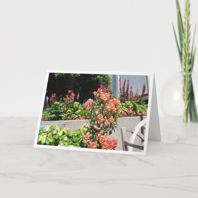 Carte Saumon en fleur (Devant)
