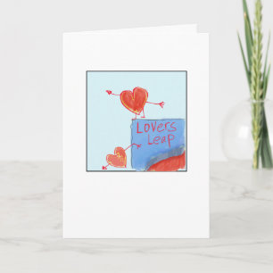 Carte Saut amoureux fantaisiste illustré