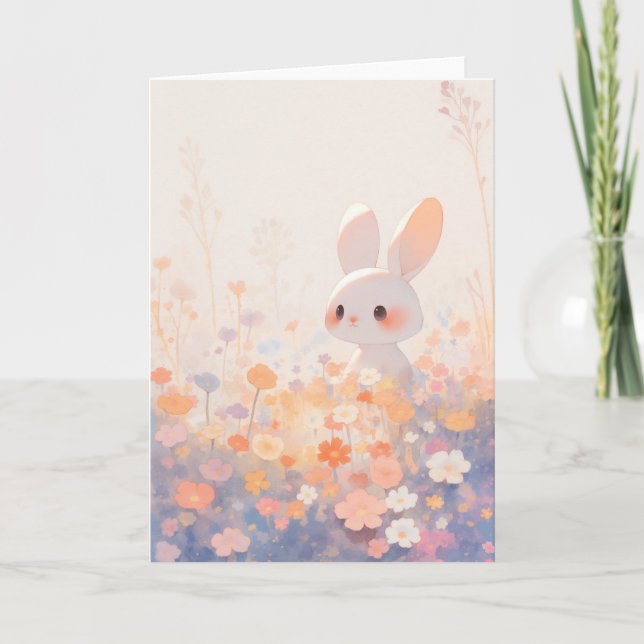 Carte Saut de lapin, bonne ambiance dans le pré (Devant)