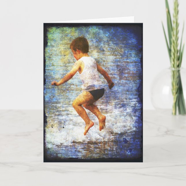 Carte Sauter dans les vagues (Devant)