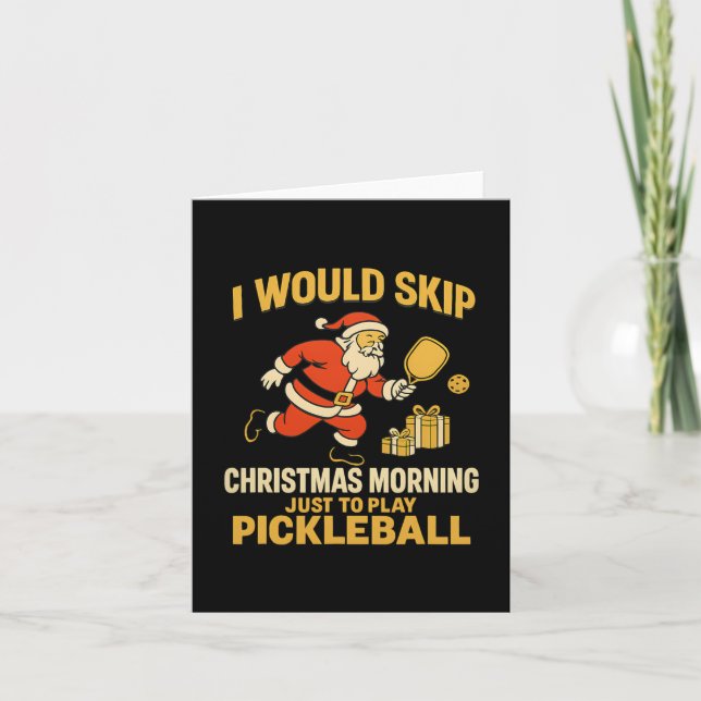 Carte Sauter Noël Matin Pour Picklell Père Noël (Devant)