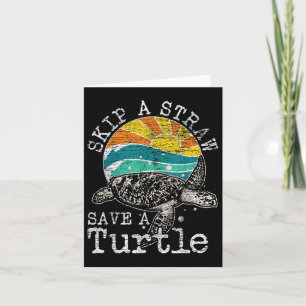 Carte Sauter Une Paille Sauver Une Tortue