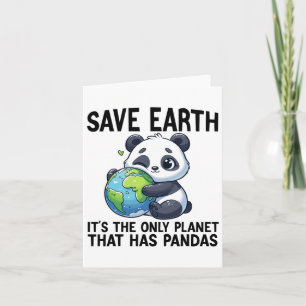 Carte Sauver la Terre C'est la seule planète qui a des p
