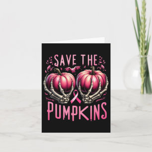 Carte Sauver Le Squelette De Citrouilles Halloween Cance