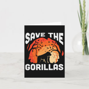 Carte Sauver Les Gorilles Écologique Jour de la Terre