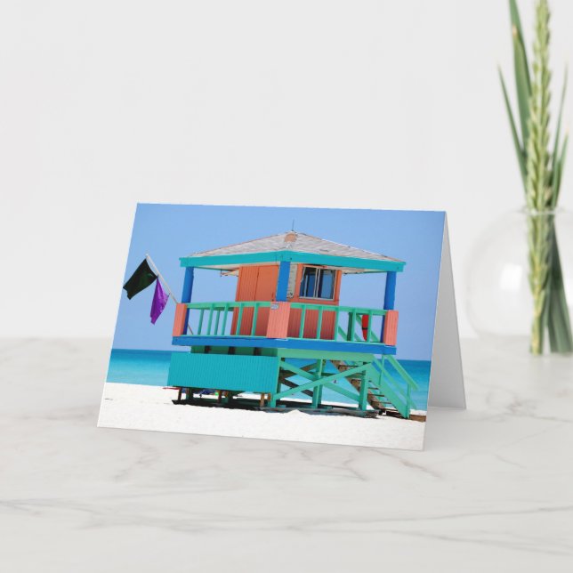 Carte sauveteur turquoise (Devant)