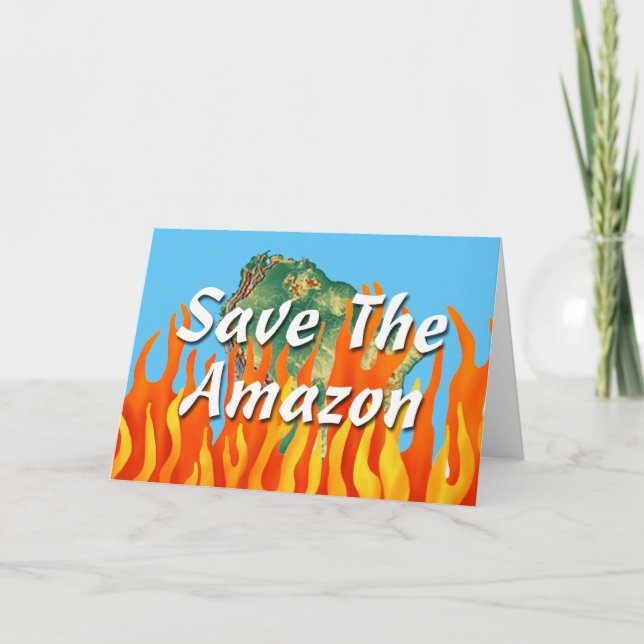 Carte Sauvez l'Amazonie (Devant)