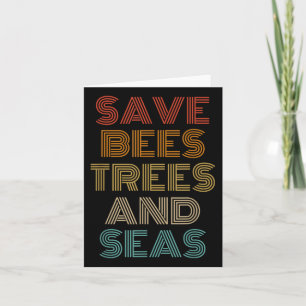 Carte Sauvez Les Abeilles Arbres Et Mer Écologiste