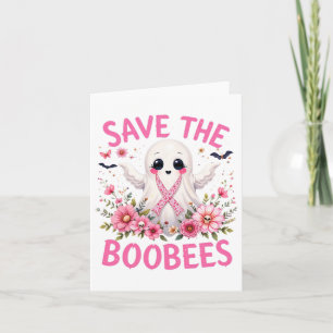 Carte Sauvez les abeilles Boo Cancer du sein Halloween F