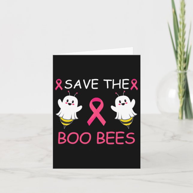 Carte Sauvez les abeilles Boo Halloween amusant cancer d (Devant)