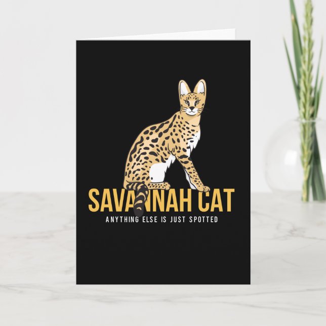 Carte Savannah Cat Kitten (Devant)