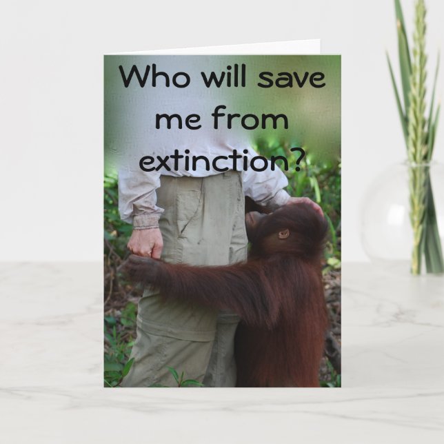 Carte Save Animals from extinction (Devant)