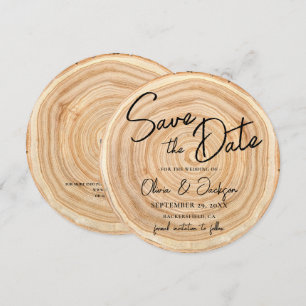 Carte 'Save the Date' de mariage avec QR Code en b