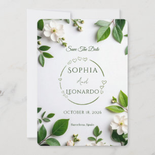 Carte "Save the Date" Élégante Moderne - Personnal