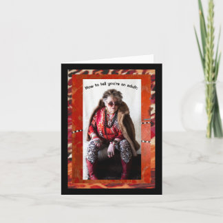 Carte Savoir avec humour si vous êtes un adulte