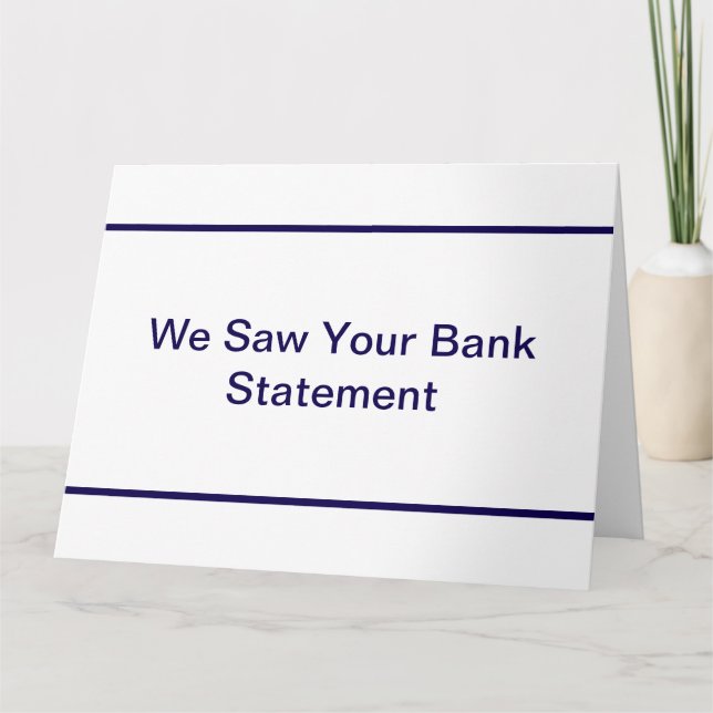 Carte SawBankStatement (Devant)