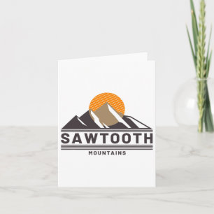 Carte Sawtooth Mountains Idaho Forest Randonnées en plei