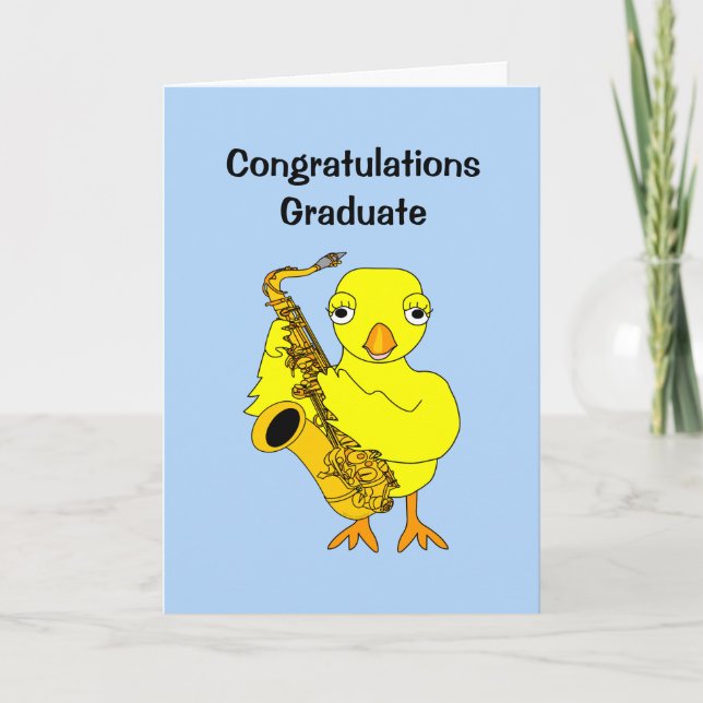 Carte Saxophone Chick (Devant)