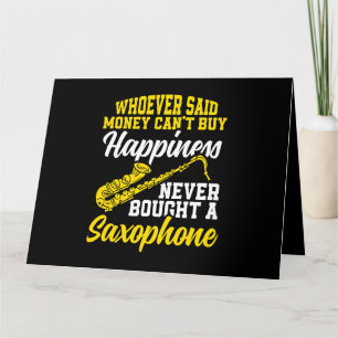 Carte Saxophone Lecteur Jazz Musicien Saxophoniste