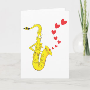 Carte Saxophone romantique