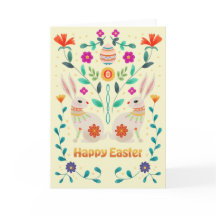 Scandinavian Folk Easter Bunnies 