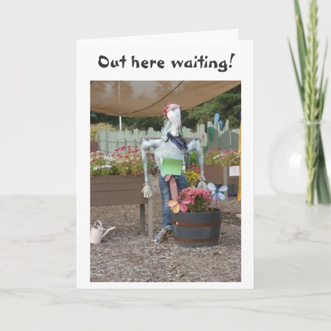 CARTE SCARECROW ATTEND DE VOUS ENTENDRE DIRE "AIME-TOI" (Devant)