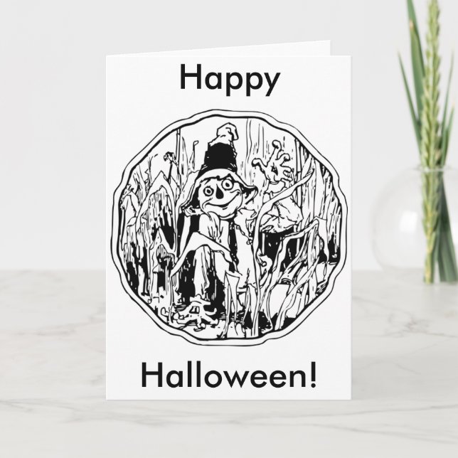 Carte Scarecrow Halloween (Devant)