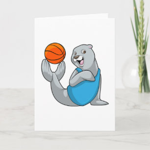 Carte Sceau au sport de basket-ball