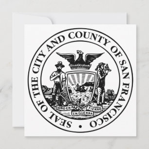 Carte Sceau de la ville de San Francisco (Californie, US