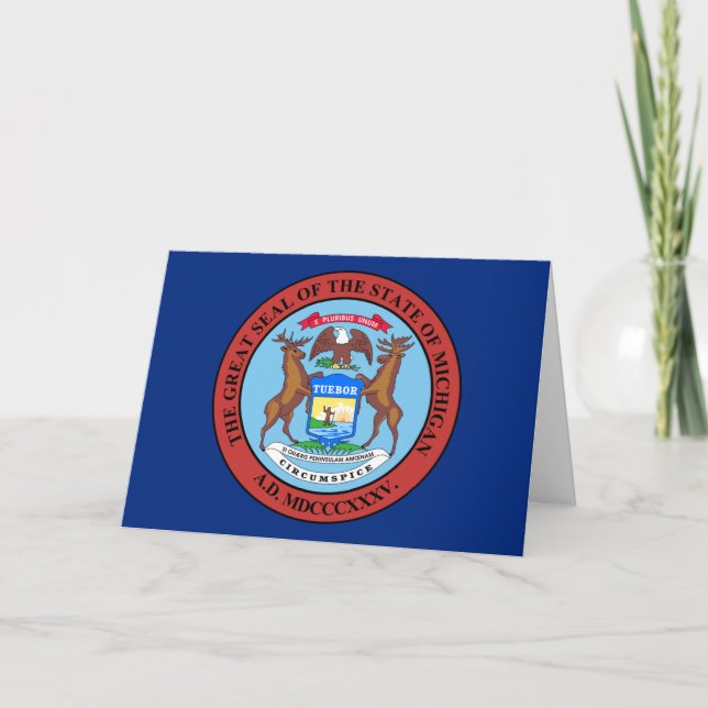 Carte Sceau du Michigander, Sceau du Michigan (Devant)