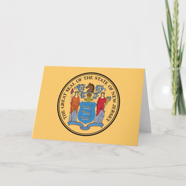 Carte Sceau du New Jersey (Devant)