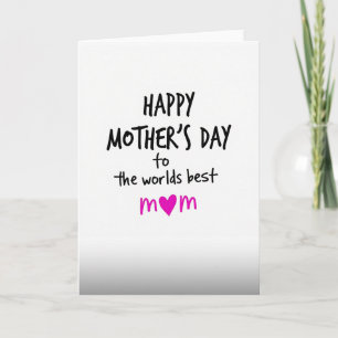 Carte scénarisée "Meilleure Maman du Monde"