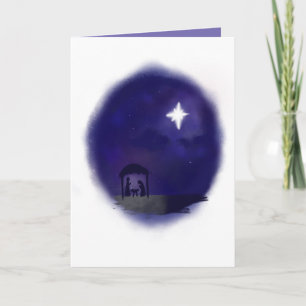Carte Scène de la Nativité / Mary n'a pas obtenu une épi