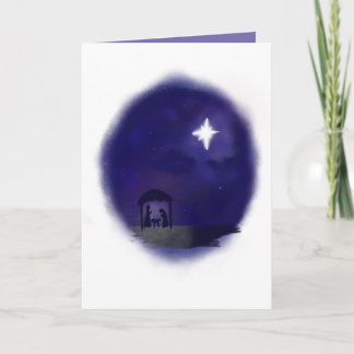 Carte Scène de la Nativité / Mary n'a pas obtenu une épi