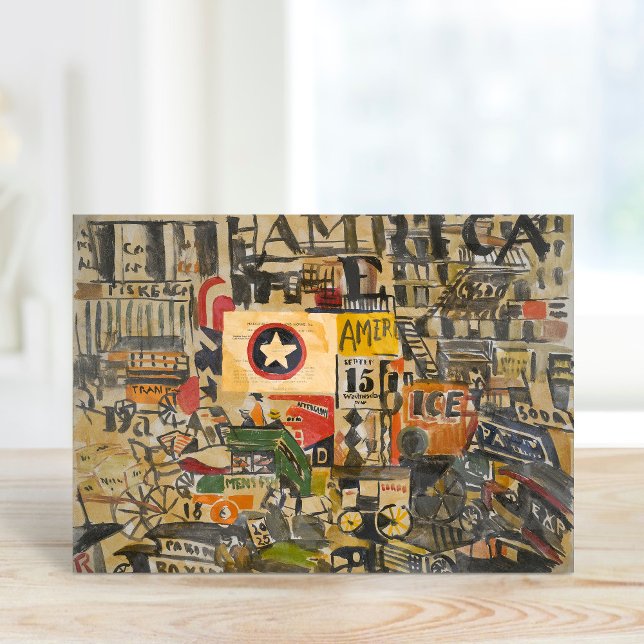 Carte Scène de New York | Joaquín Torres-García (Créateur téléchargé)