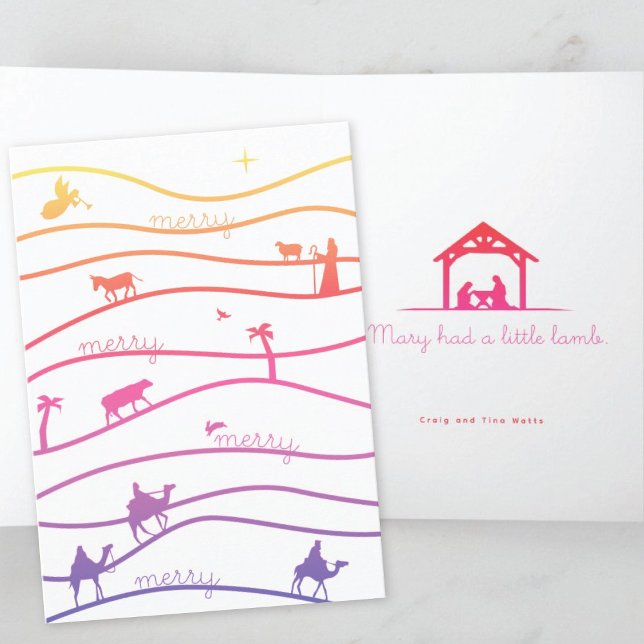 Carte Scène de Noël Chrétienne Noël (Créateur téléchargé)