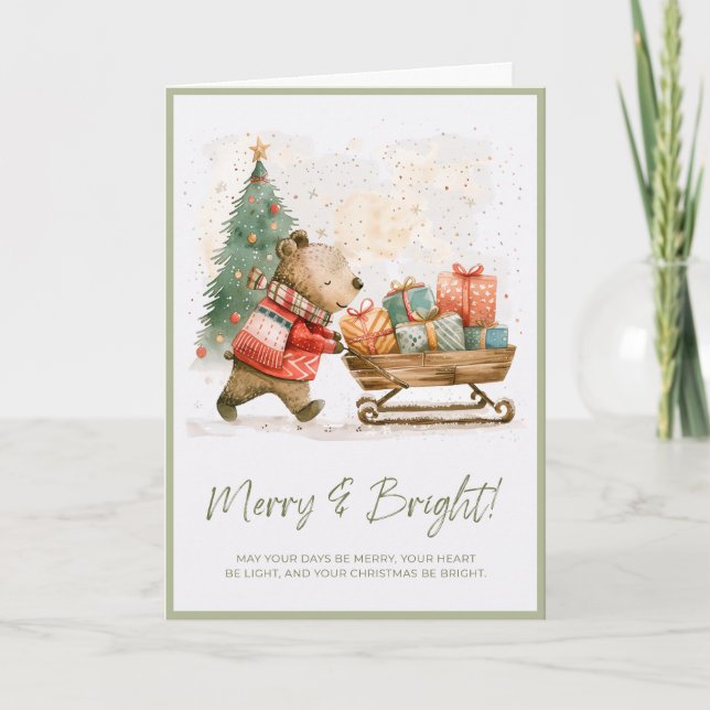 Carte Scène de Noël fantasque (Devant)