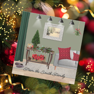 Carte Scène de Noël pittoresque