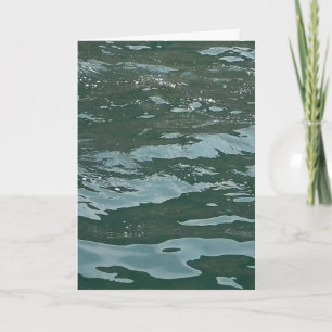 Carte Scène de paysage marin avec des vagues océaniques 