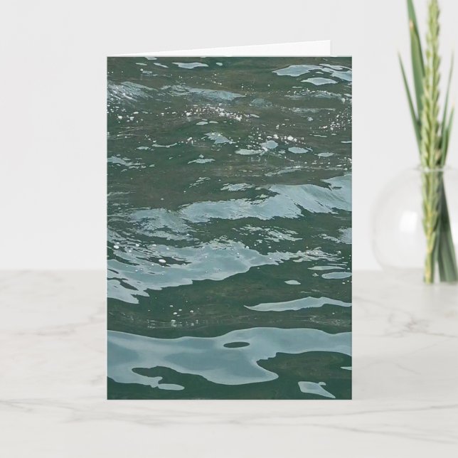 Carte Scène de paysage marin avec des vagues océaniques  (Devant)