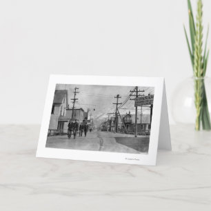 Carte Scène de rue dans Valdez, photographie de l'Alaska