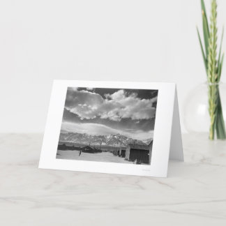 Carte Scène de rue de Manzanar, nuages 1943